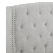 Eva Dove Gray Queen Upholstered Bed - Gate FurnitureQueen Bed