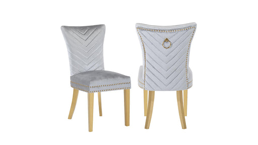 Eva Gold Legs Light Gray - 2 Chairs per BOX - Eva Gold Legs Light Gray - 2 Chairs per BOX