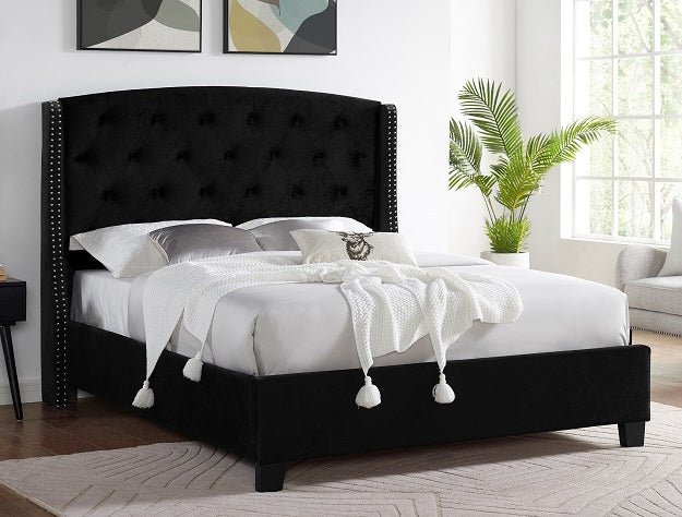 Eva Queen Headboard/Footboard - Black - Gate Furniture