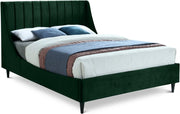 Eva Velvet Queen Bed Green - Gate FurnitureQueen Bed