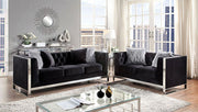 Evadne Black Loveseat - CM6748BK-LV