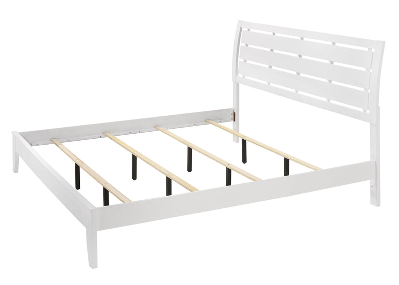 Evan White King Panel Bed - Gate FurnitureKing Bed