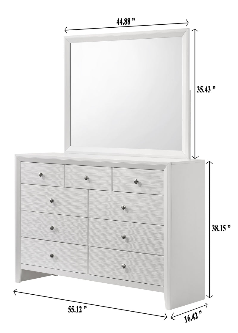 Evan White Panel Bedroom Set - Gate FurnitureBedroom Set