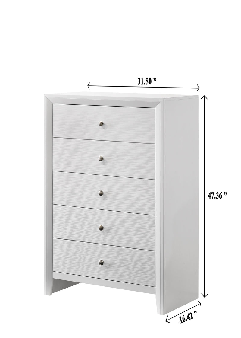 Evan White Panel Youth Bedroom Set - Gate FurnitureYouth Bedroom Set
