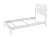 Evan White Twin Panel Bed - Gate FurnitureTwin Bed