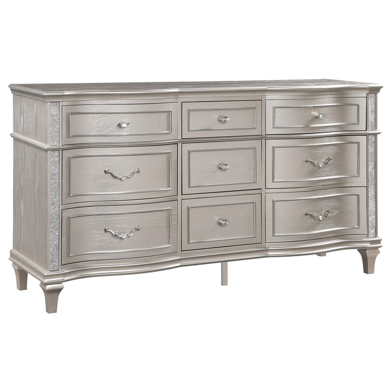 Evangeline 5-piece Eastern King Bedroom Set Silver Oak - 223391KE-S5