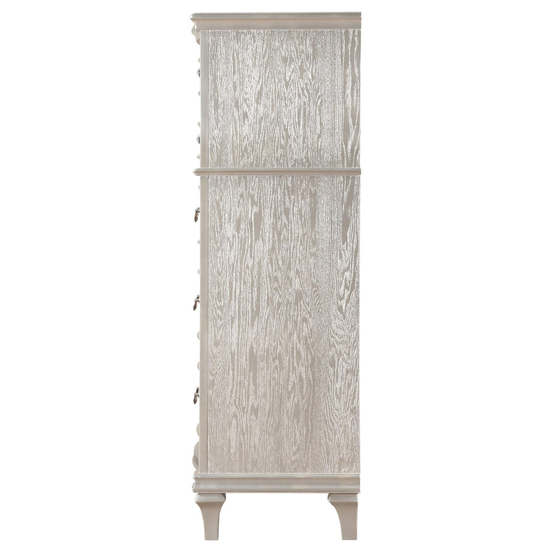 Evangeline 6-drawer Bedroom Chest Silver Oak - 223395
