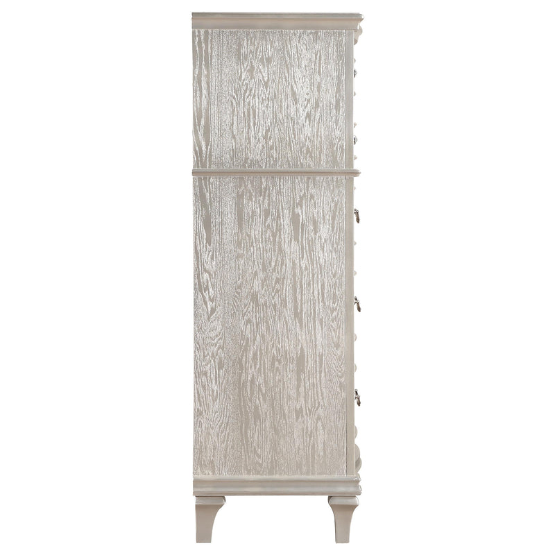 Evangeline 6-drawer Bedroom Chest Silver Oak - 223395