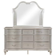 Evangeline 9-drawer Dresser with Mirror Silver Oak - 223393M