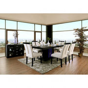 Evangeline Black/Beige Dining Table - CM3394T