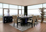 Evangeline Black/Beige Dining Table - CM3394T