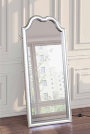 Evangeline Full Length LED Light Floor Mirror Silver Oak - 223400