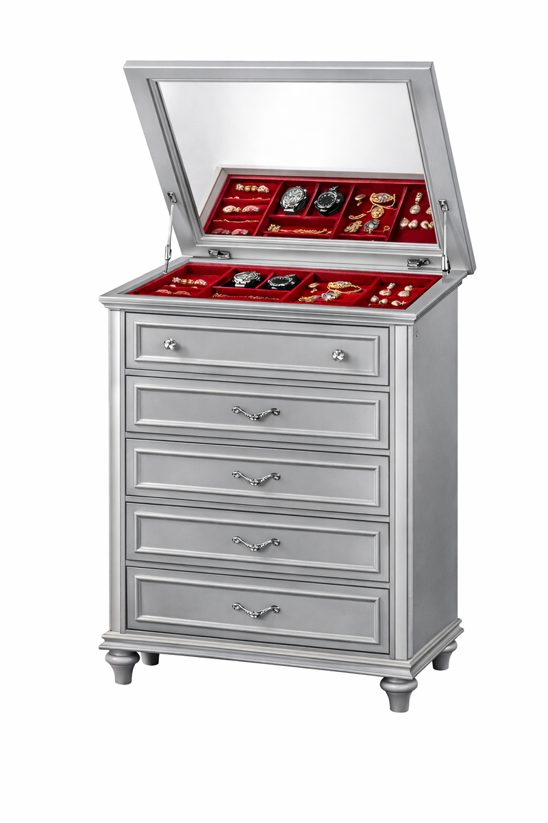Evangeline Silver Chest - EVANGELINE-SLVR-CH
