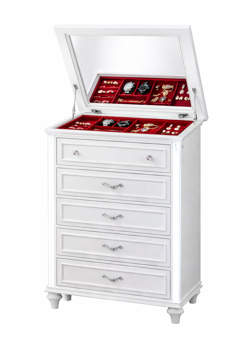 Evangeline White Chest - EVANGELINE-WH-CH
