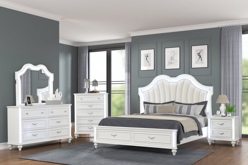 Evangeline White Queen 5 Piece - EVANGELINE-WT-Q-5PC