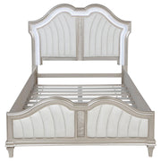 Evangeline Wood Queen LED Panel Bed Silver Oak - 223391Q