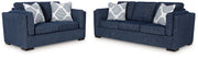 Evansley Navy Living Room Set - Gate FurnitureLiving Room Set