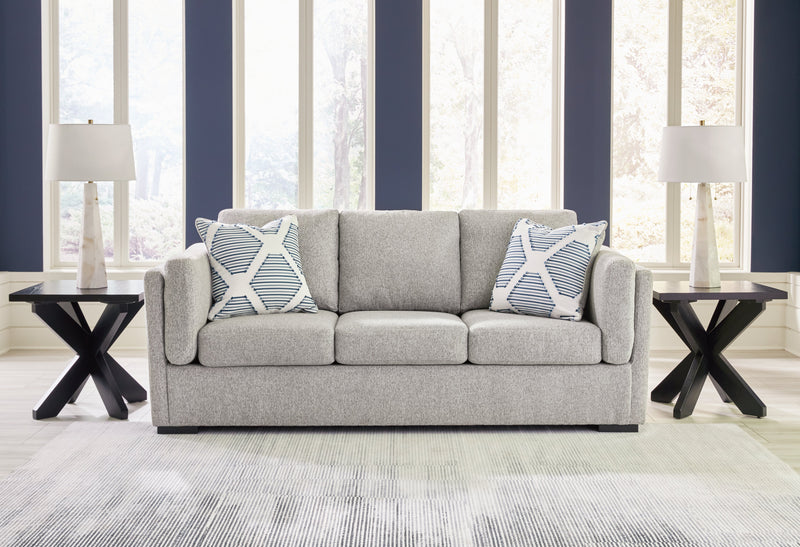 Evansley Sofa, Loveseat, Chair and Ottoman in Pewter - PKG019301