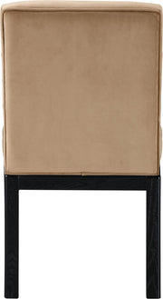 Evelyn Velvet Upholstered Dining Chair in Beige - 902Beige-C