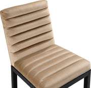 Evelyn Velvet Upholstered Dining Chair in Beige - 902Beige-C