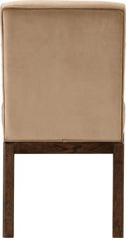 Evelyn Velvet Upholstered Dining Chair in Beige - 903Beige-C