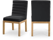 Evelyn Velvet Upholstered Dining Chair in Black - 901Black-C