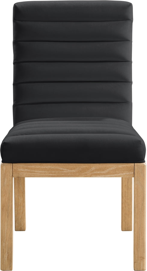 Evelyn Velvet Upholstered Dining Chair in Black - 901Black-C