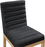 Evelyn Velvet Upholstered Dining Chair in Black - 901Black-C
