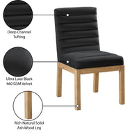 Evelyn Velvet Upholstered Dining Chair in Black - 901Black-C