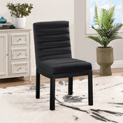 Evelyn Velvet Upholstered Dining Chair in Black - 902Black-C