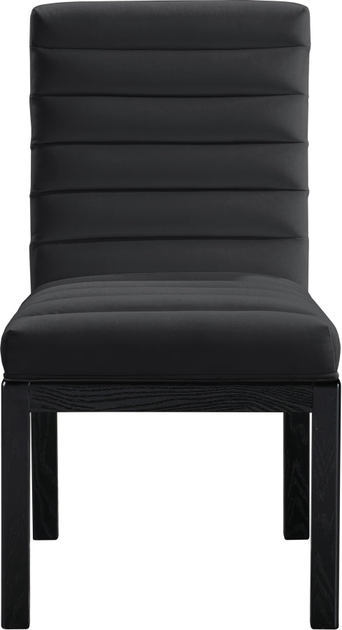 Evelyn Velvet Upholstered Dining Chair in Black - 902Black-C