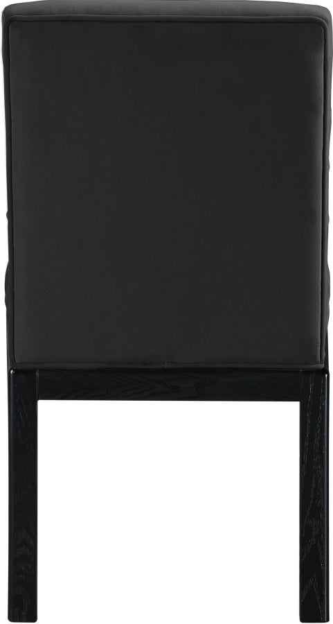 Evelyn Velvet Upholstered Dining Chair in Black - 902Black-C