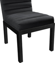 Evelyn Velvet Upholstered Dining Chair in Black - 902Black-C