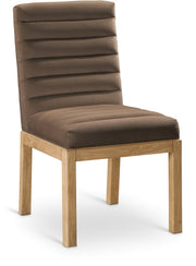 Evelyn Velvet Upholstered Dining Chair in Brown - 901Brown-C