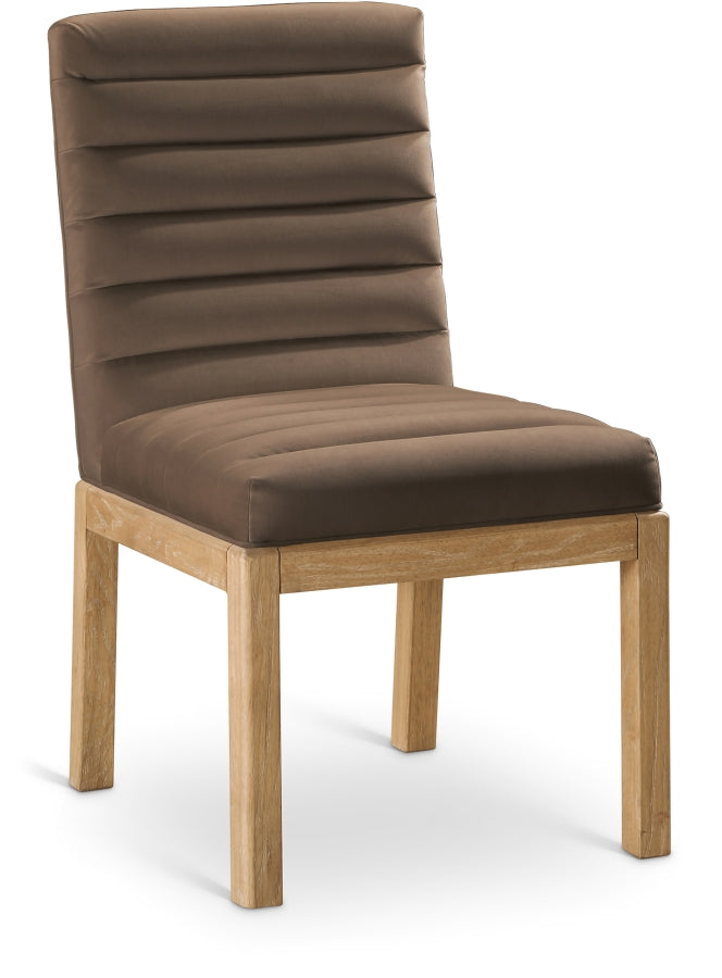 Evelyn Velvet Upholstered Dining Chair in Brown - 901Brown-C