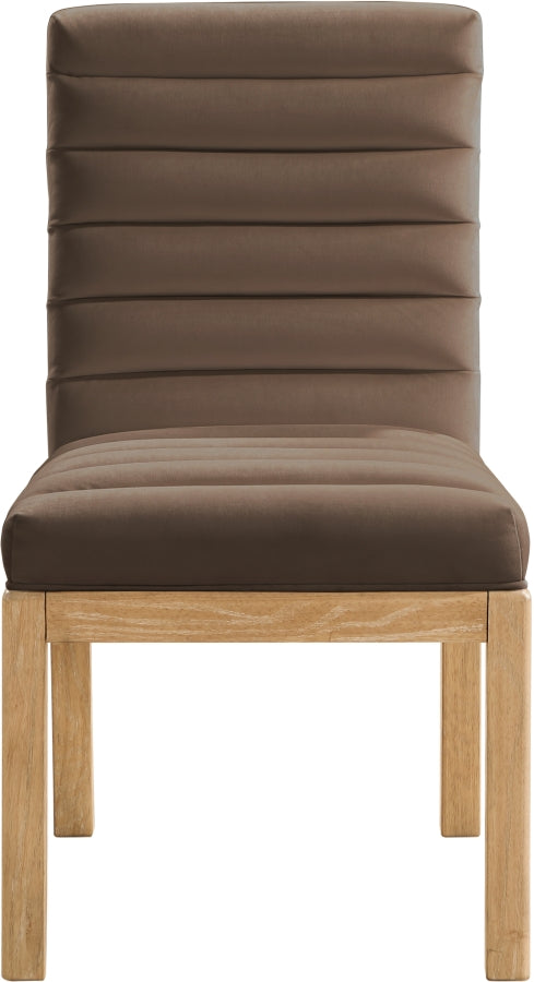 Evelyn Velvet Upholstered Dining Chair in Brown - 901Brown-C