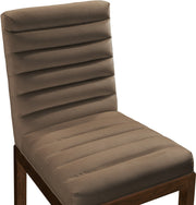 Evelyn Velvet Upholstered Dining Chair in Brown - 903Brown-C