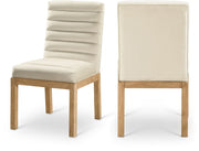 Evelyn Velvet Upholstered Dining Chair in Cream - 901Cream-C