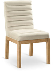 Evelyn Velvet Upholstered Dining Chair in Cream - 901Cream-C