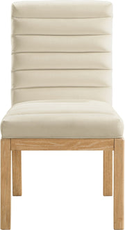Evelyn Velvet Upholstered Dining Chair in Cream - 901Cream-C