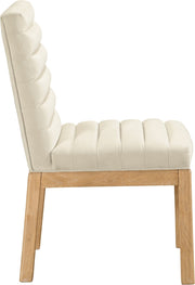 Evelyn Velvet Upholstered Dining Chair in Cream - 901Cream-C