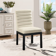 Evelyn Velvet Upholstered Dining Chair in Cream - 902Cream-C