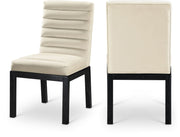 Evelyn Velvet Upholstered Dining Chair in Cream - 902Cream-C
