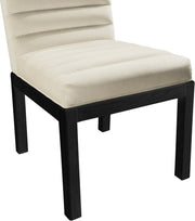 Evelyn Velvet Upholstered Dining Chair in Cream - 902Cream-C
