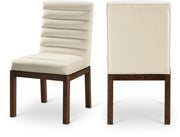 Evelyn Velvet Upholstered Dining Chair in Cream - 903Cream-C