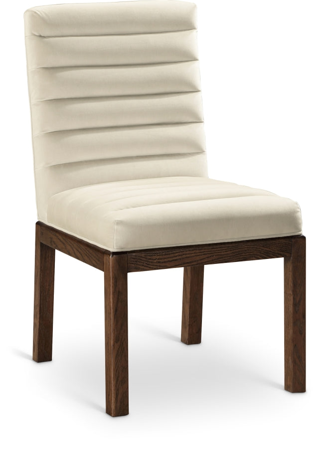 Evelyn Velvet Upholstered Dining Chair in Cream - 903Cream-C