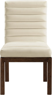 Evelyn Velvet Upholstered Dining Chair in Cream - 903Cream-C