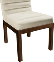 Evelyn Velvet Upholstered Dining Chair in Cream - 903Cream-C