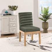 Evelyn Velvet Upholstered Dining Chair in Green - 901Green-C