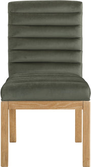 Evelyn Velvet Upholstered Dining Chair in Green - 901Green-C